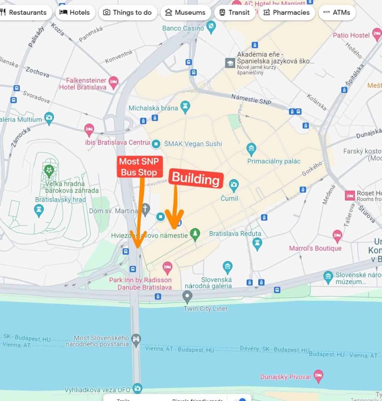Extralarge Queen Room In The Heart Of Bratislava With Terrace المظهر الخارجي الصورة